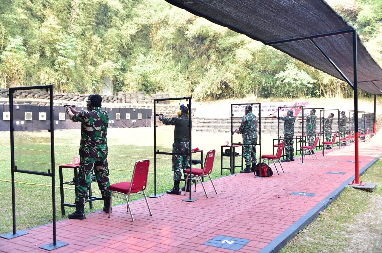 Dankodiklatal Hadiri Lomba Menembak Pistol Eksekutif Pati Piala