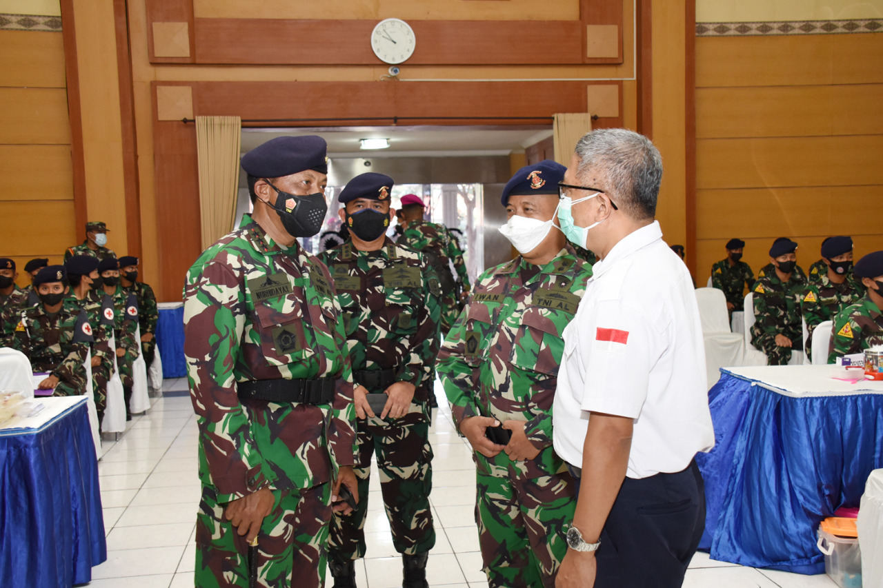 Peringati HUT TNI AL Ke-76 Tahun 2021 Siswa Satdik 1, 2 Dan 3 Donor ...