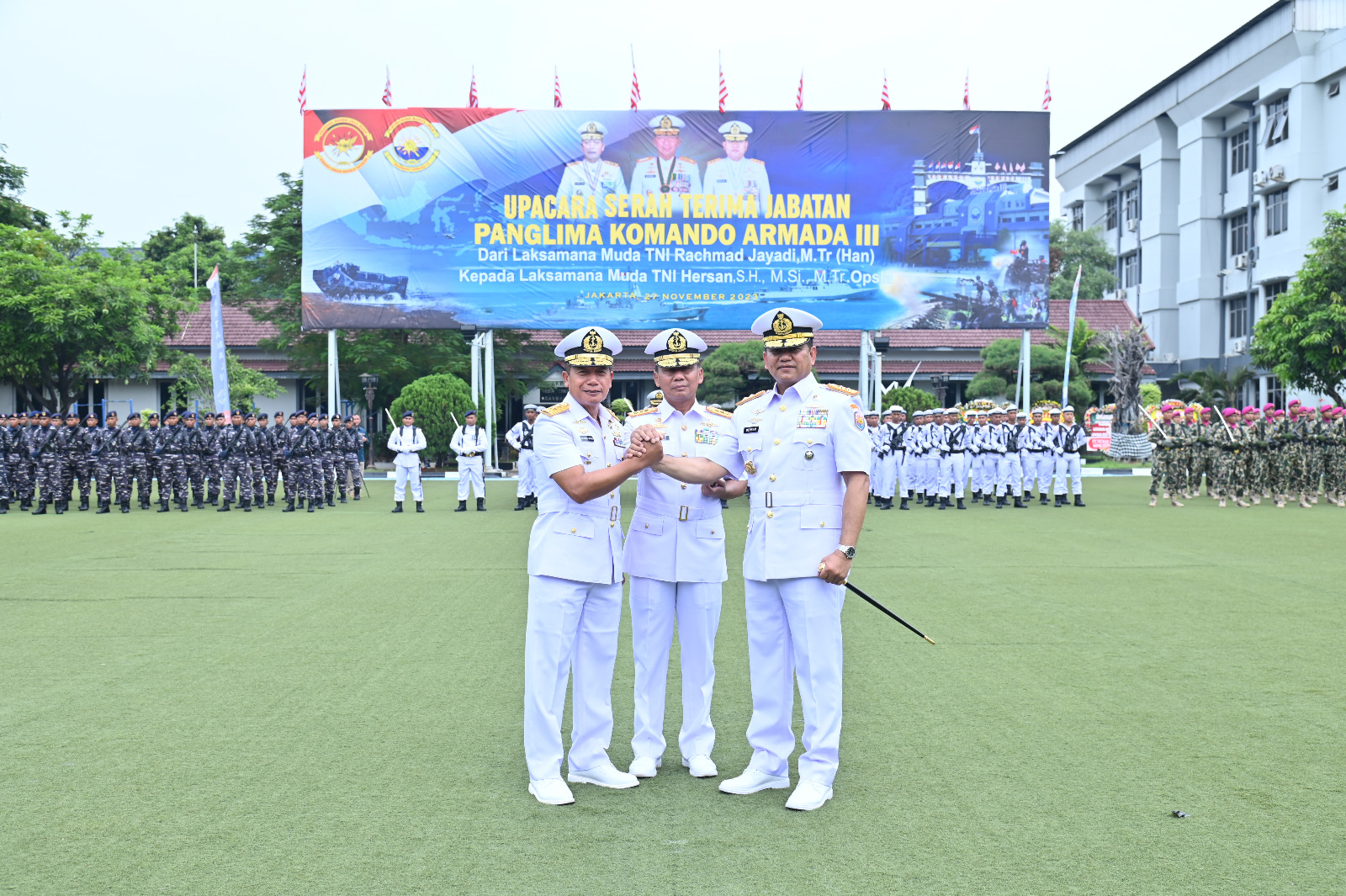 Sertijab Pangkoarmada III, Laksamana Muda TNI Hersan Jabat Pangkoarmada ...